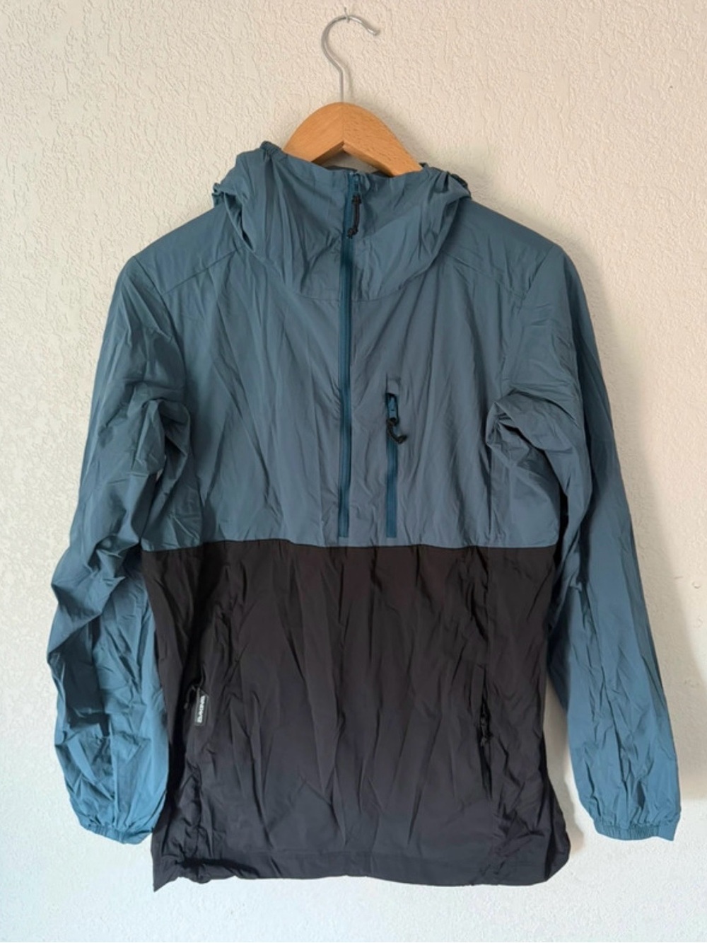 DAKINE Mens Hooded Full Zip Nylon Windbreaker Jacket Colorblock M